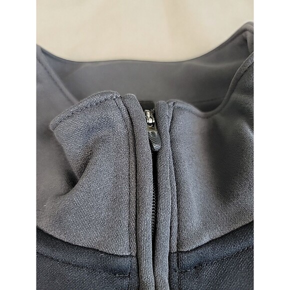 Nike Pullover Mens L 1/4 Zip Black Gray Fit Dry Dad Logo Outdoor Casual Grandpa - Picture 4 of 12